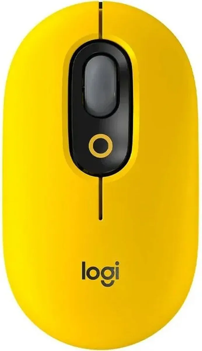 MIŠKA/KAZALNIK LOGITECH POP MOUSE, RUMENA