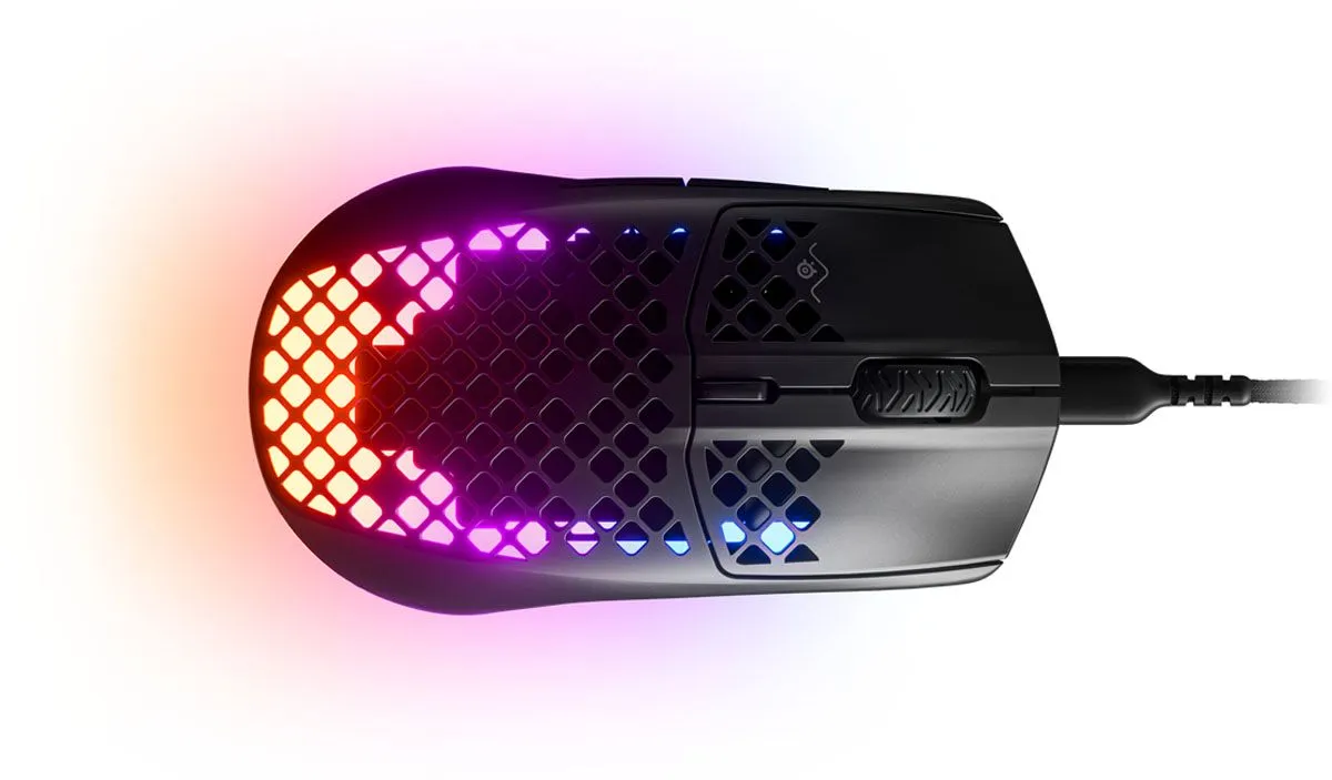 MIŠKA/KAZALNIK STEELSERIES GAMING AEROX 3 ČRNA