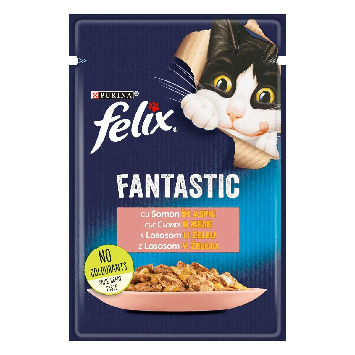 MOKRA HRANA ZA MAČKA FELIX LOSOS 85G