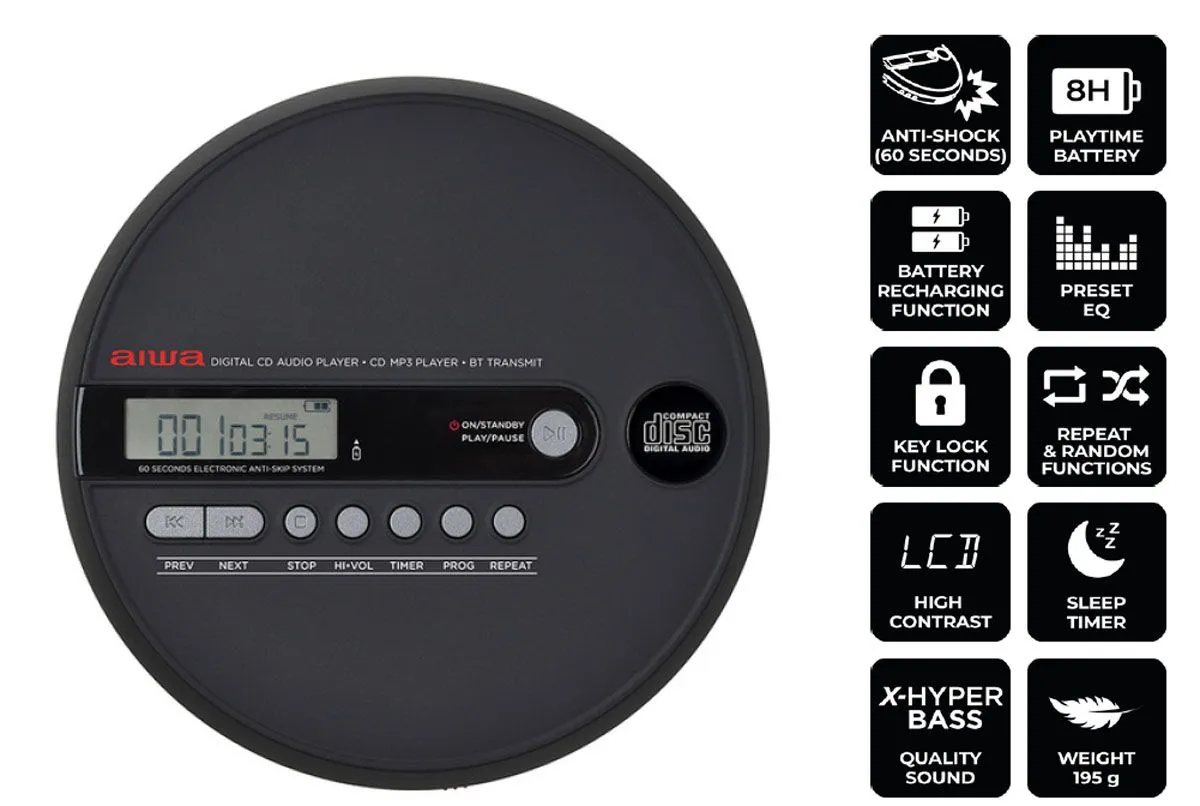 MP4 PREDVAJALNIK AIWA PCD-1000BT