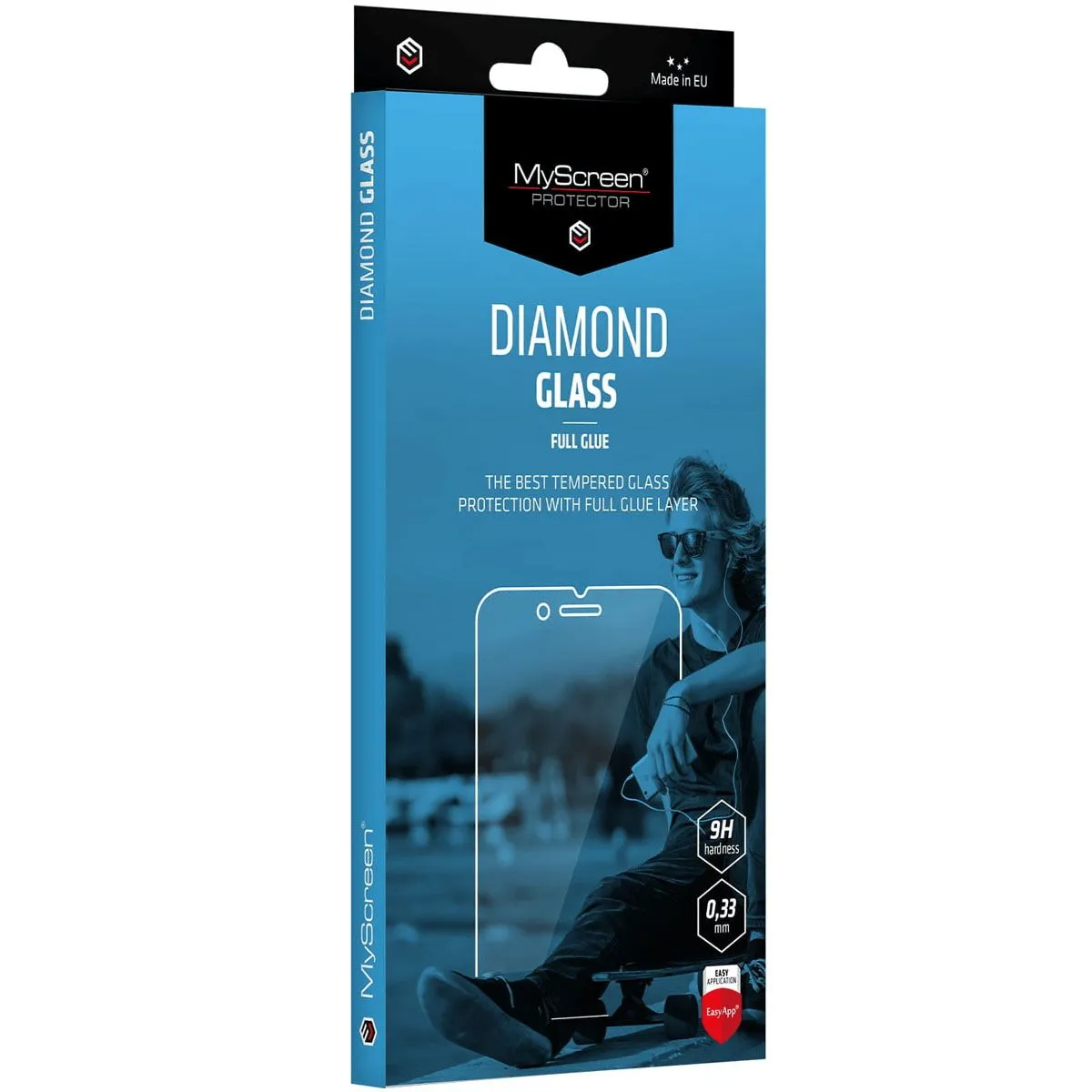 MY SCREEN PROTEMY SCREEN PROTECTOR ZAŠČITNO KALJENO STEKLO PIXEL 9 PRO XL - DIAMOND GLASS FULL GLUE EDGE 3D - ČRN