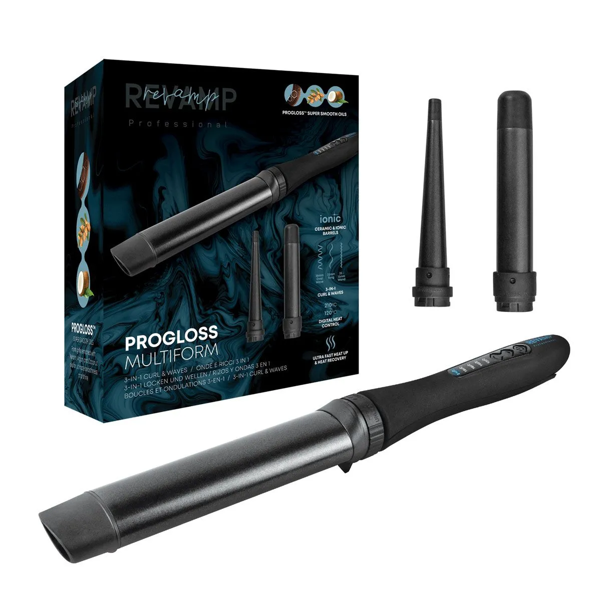 OBLIKOVALEC LAS REVAMP PROGLOSS CURL & WAVES 3V1 WD-1500