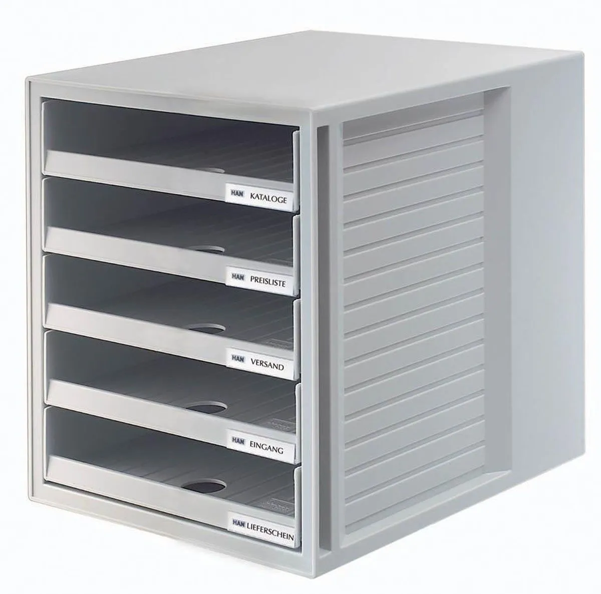ODLOŽNI PREDAL, PREDALNIK HAN SYSTEM BOX ODPRT SIV