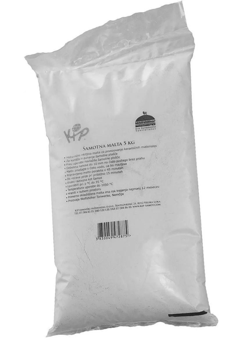OGNJEVZDRŽNI DODATEK KIP ŠAMOTNA MALTA 2.5 KG