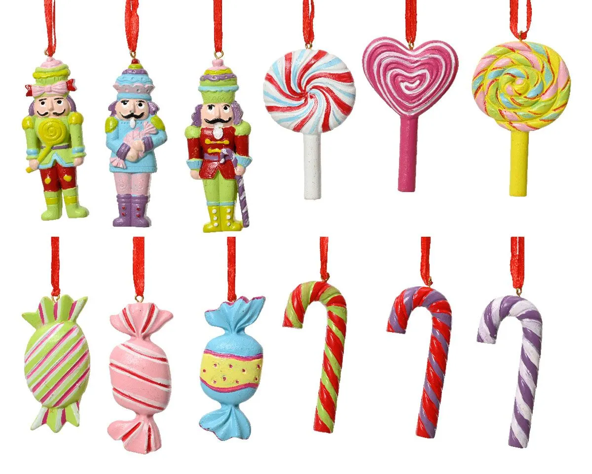 OKRASEK ZA JELKO DECORIS FIGURICE MIX 6 CM SORTIRANO