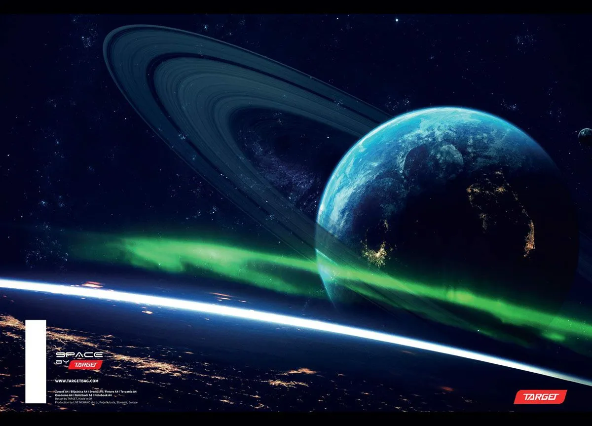 ŠOLSKI ZVEZEK TARGET A4 KARO SPACE 26904