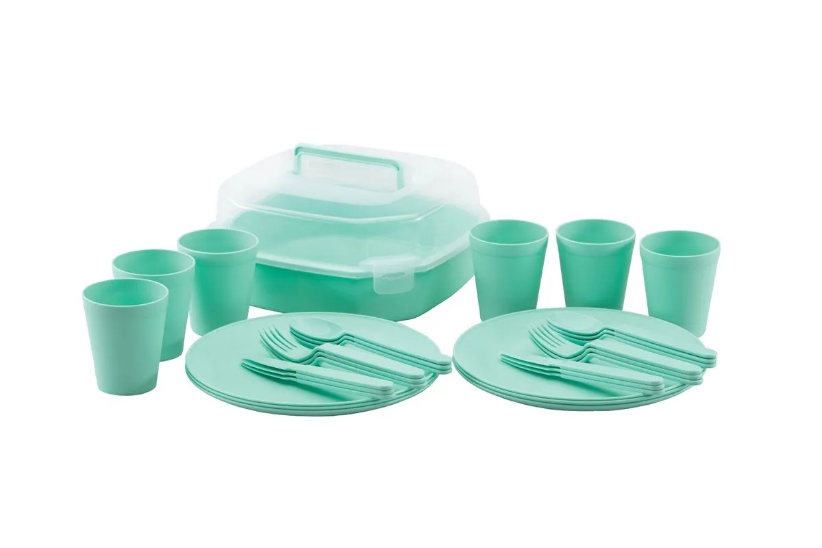 PIKNIK PROGRAM UCSAN PLASTIK 32 DELNI PIKNIK SET MINT