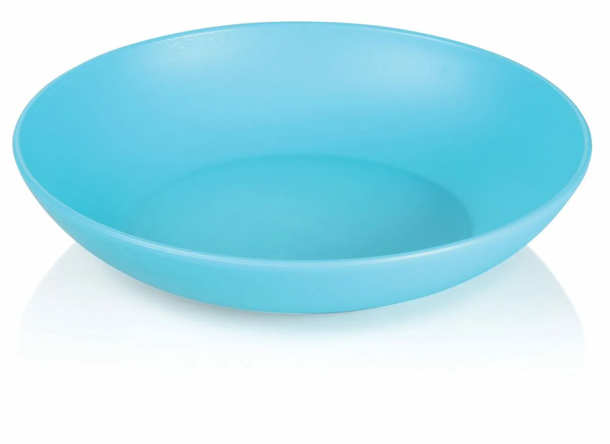 PIKNIK PROGRAM UCSAN PLASTIK KROŽNIK GLOBOKI 18.3 CM MODRE BARVE