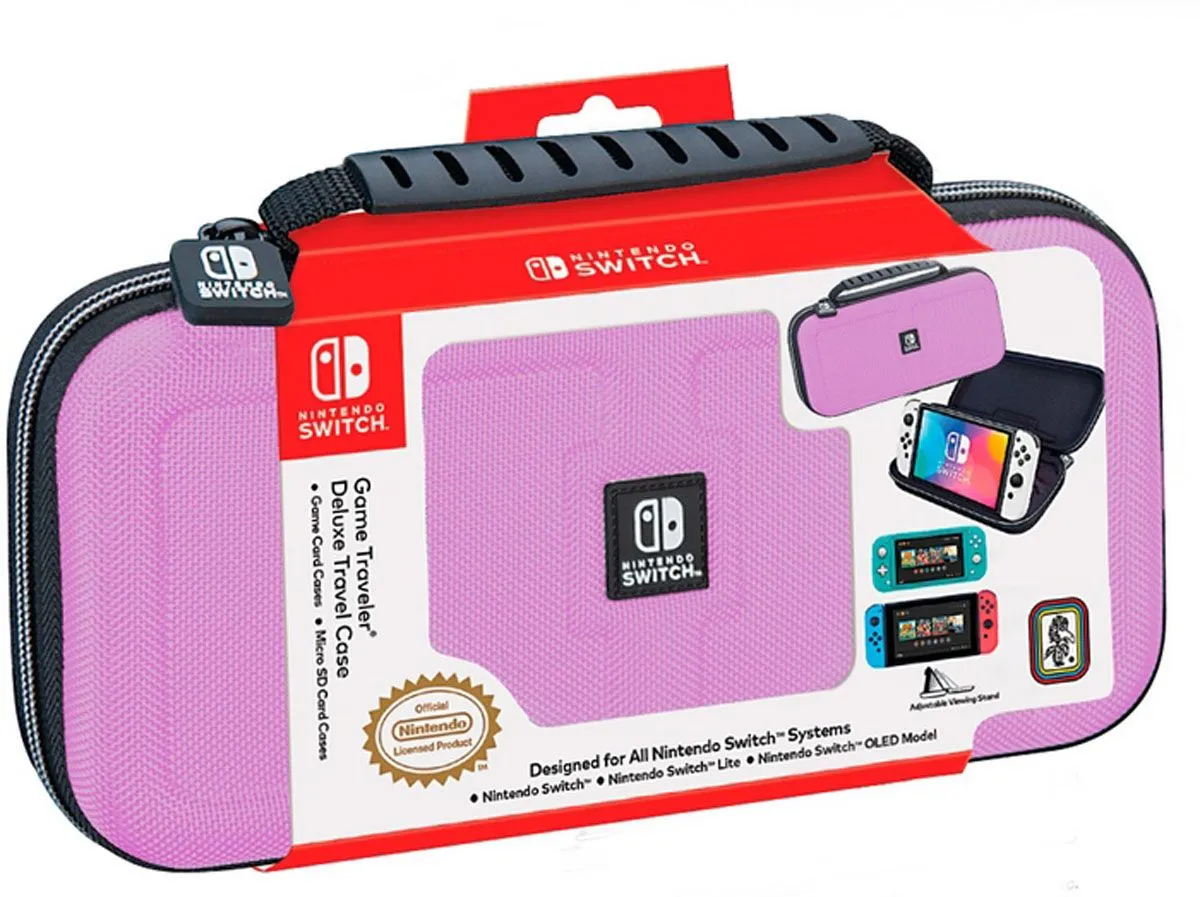 POTOVALNI KOVČEK BIGBEN NINTENDO SWITCH DELUXE ROZA