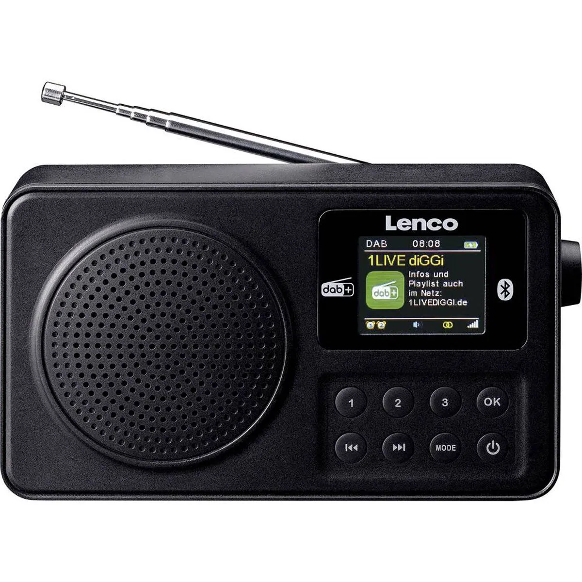 PRENOSNI DAB+ RADIO LENCO PDR-033BK