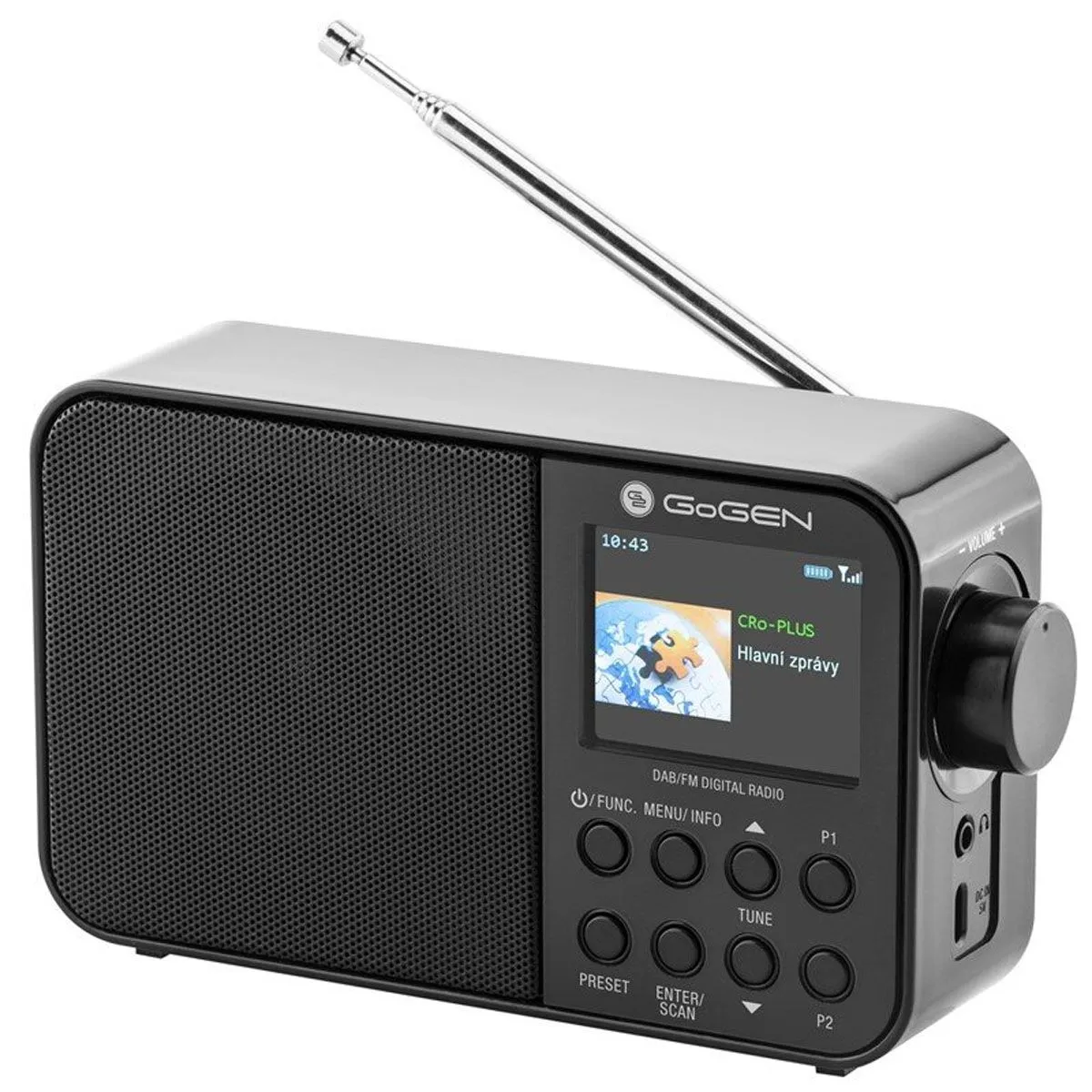 PRENOSNI RADIO GOGEN DAB+ 500BT ČRN