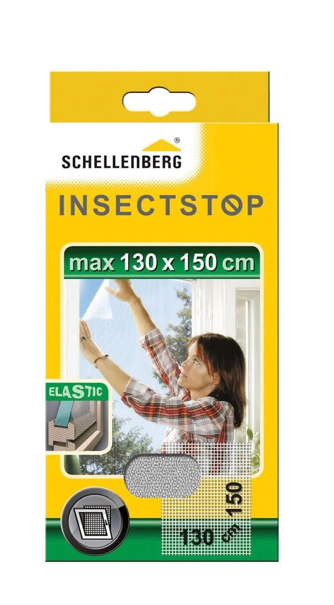 PRIBOR SCHELLENBERG ZAŠČITNA MREŽA PROTI INSEKTOM ELASTIC 130X150 CM BELA