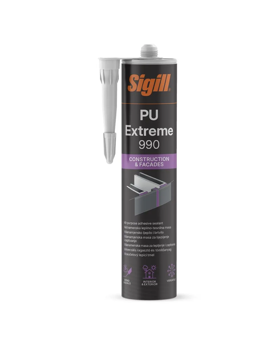 PU TESNILNA MASA SIGILL PU EXTREME 990 BLACK 310 ML