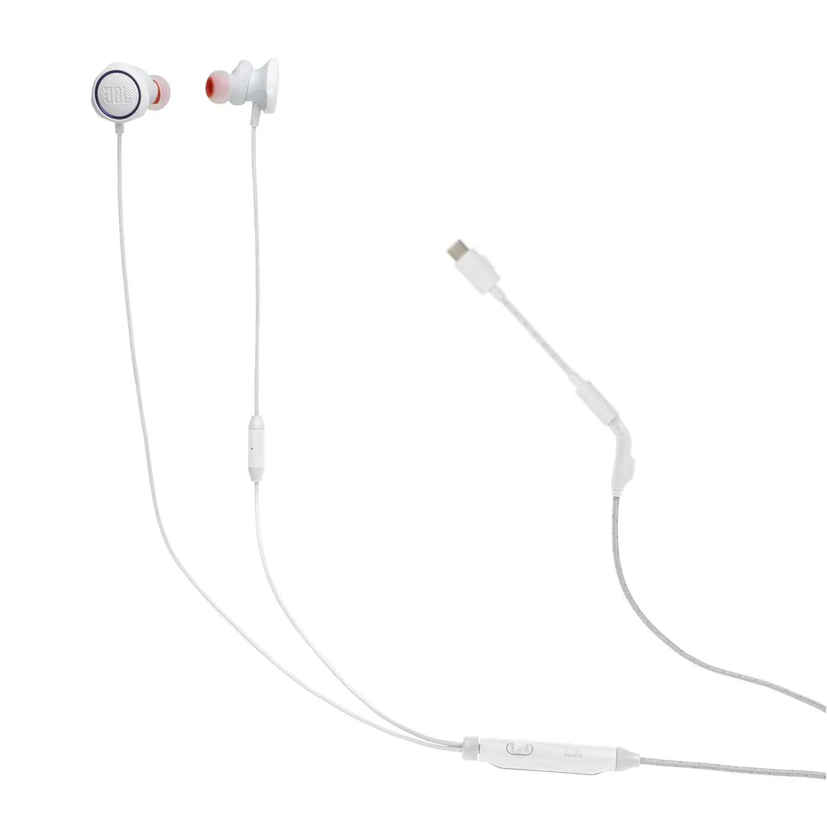 RAČUNALNIŠKA SLUŠALKA JBL QUANTUM 50, USB-C, BELA