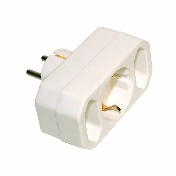 RAZDELILNIK/ADAPTER EURO M 1 ŠUKO + 2 EURO