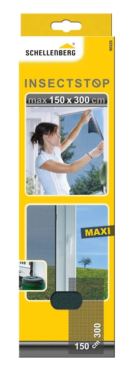 SCHELLENBERG ZAŠČITNA MREŽA PROTI INSEKTOM MAXI 150X300 CM ANTRACIT