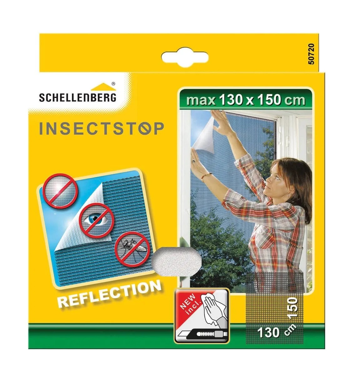 SCHELLENBERG ZAŠČITNA MREŽA PROTI INSEKTOM REFLECTION 130X150 CM ANTRACIT