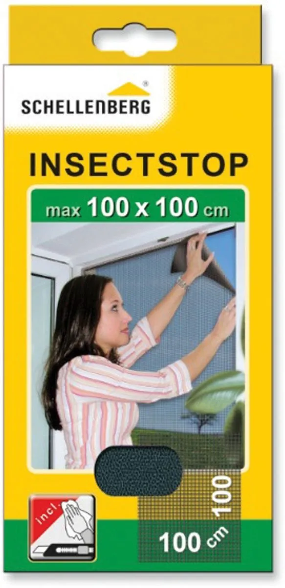 SCHELLENBERG ZAŠČITNA MREŽA PROTI INSEKTOM ZA OKNO 100X100 CM ANTRACIT