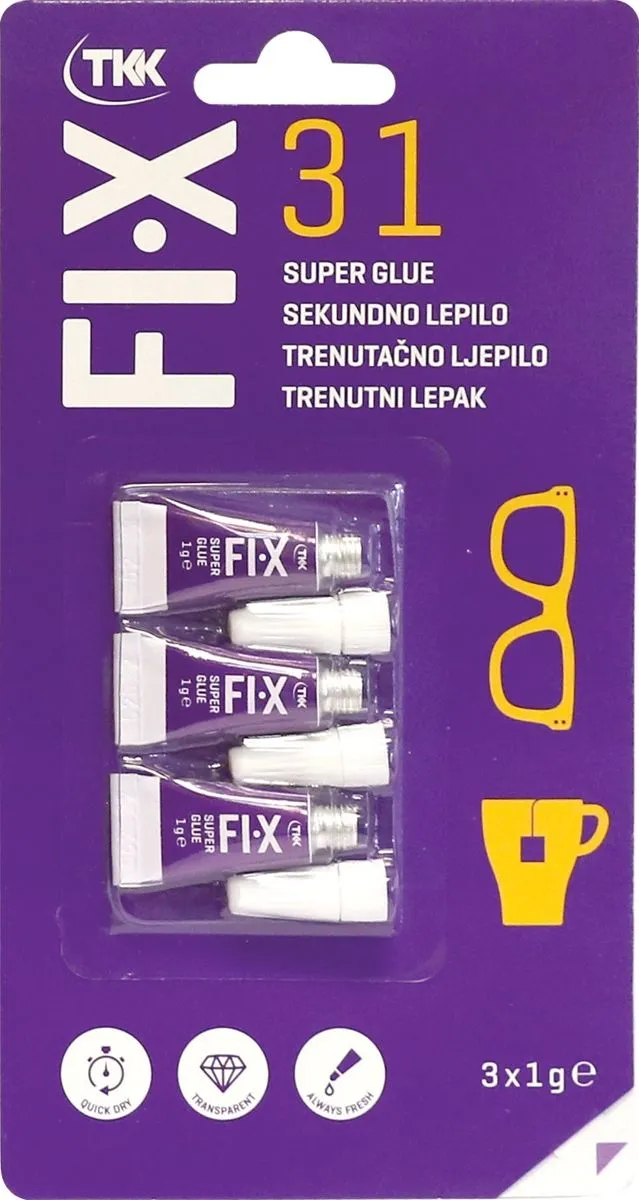SEKUNDNO LEPILO FIX 31 3X1 G