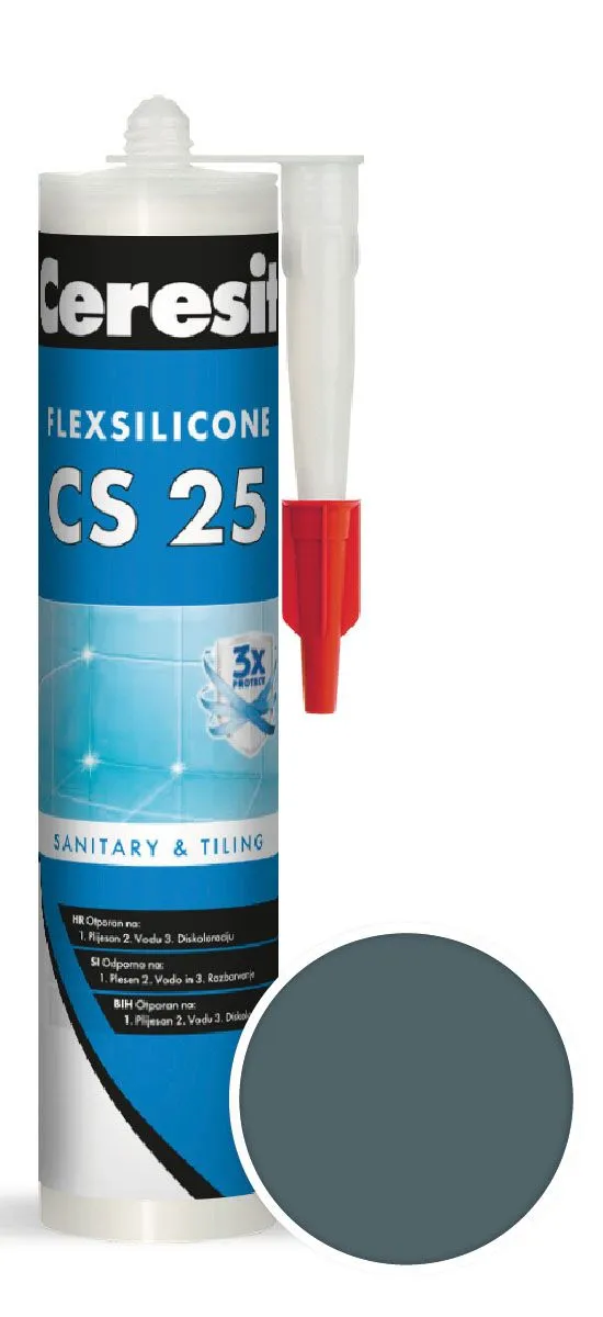 SILIKONSKA TESNILNA MASA HENKEL ACB CERESIT CS 25 111 - IRON GREY 280ML