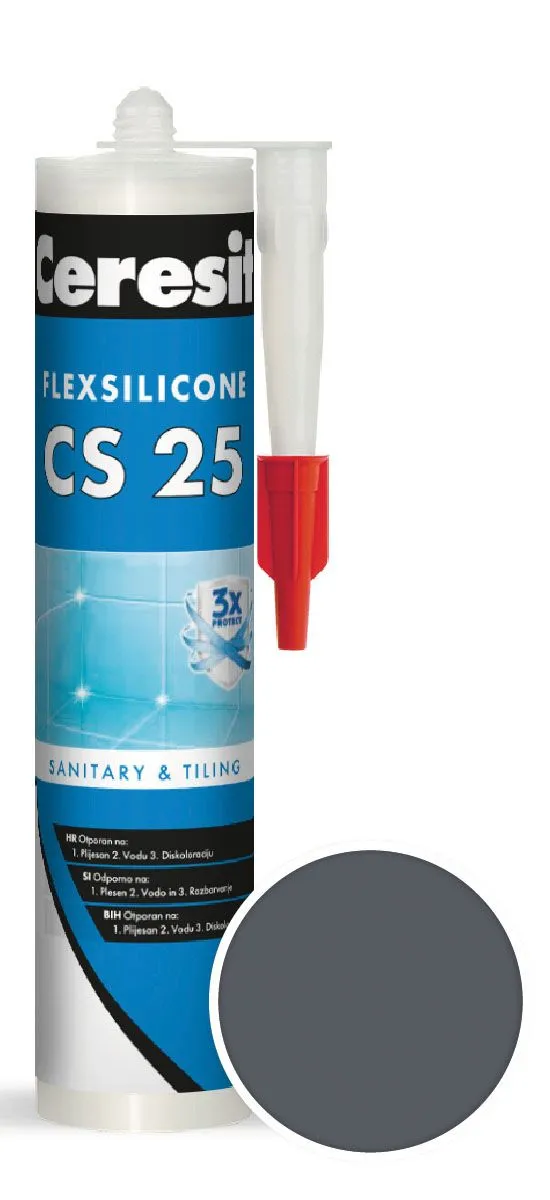 SILIKONSKA TESNILNA MASA HENKEL ACB CERESIT CS 25 16 GRAPHITE 280 ML