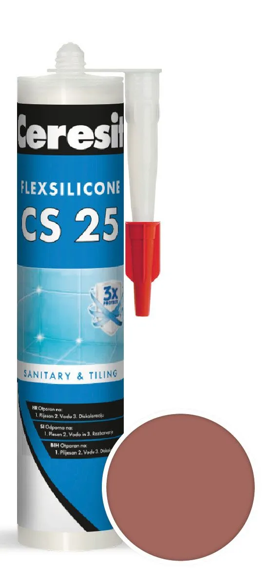 SILIKONSKA TESNILNA MASA HENKEL ACB CERESIT CS 25 55 TERRA 280 ML