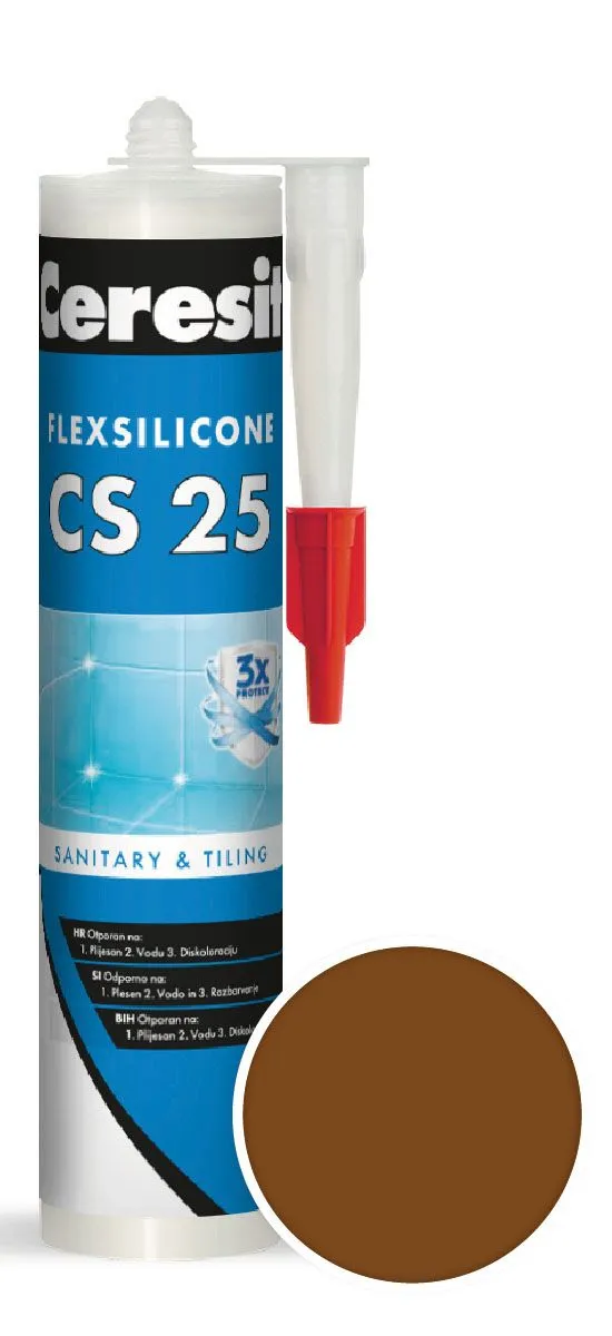SILIKONSKA TESNILNA MASA HENKEL ACB CERESIT CS 25 59 RJAVA 280 ML