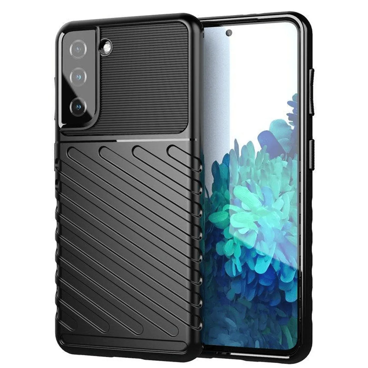 SILIKONSKI OVITEK THUNDER ARMOR ZA SAMSUNG GALAXY S24 5G - ČRN