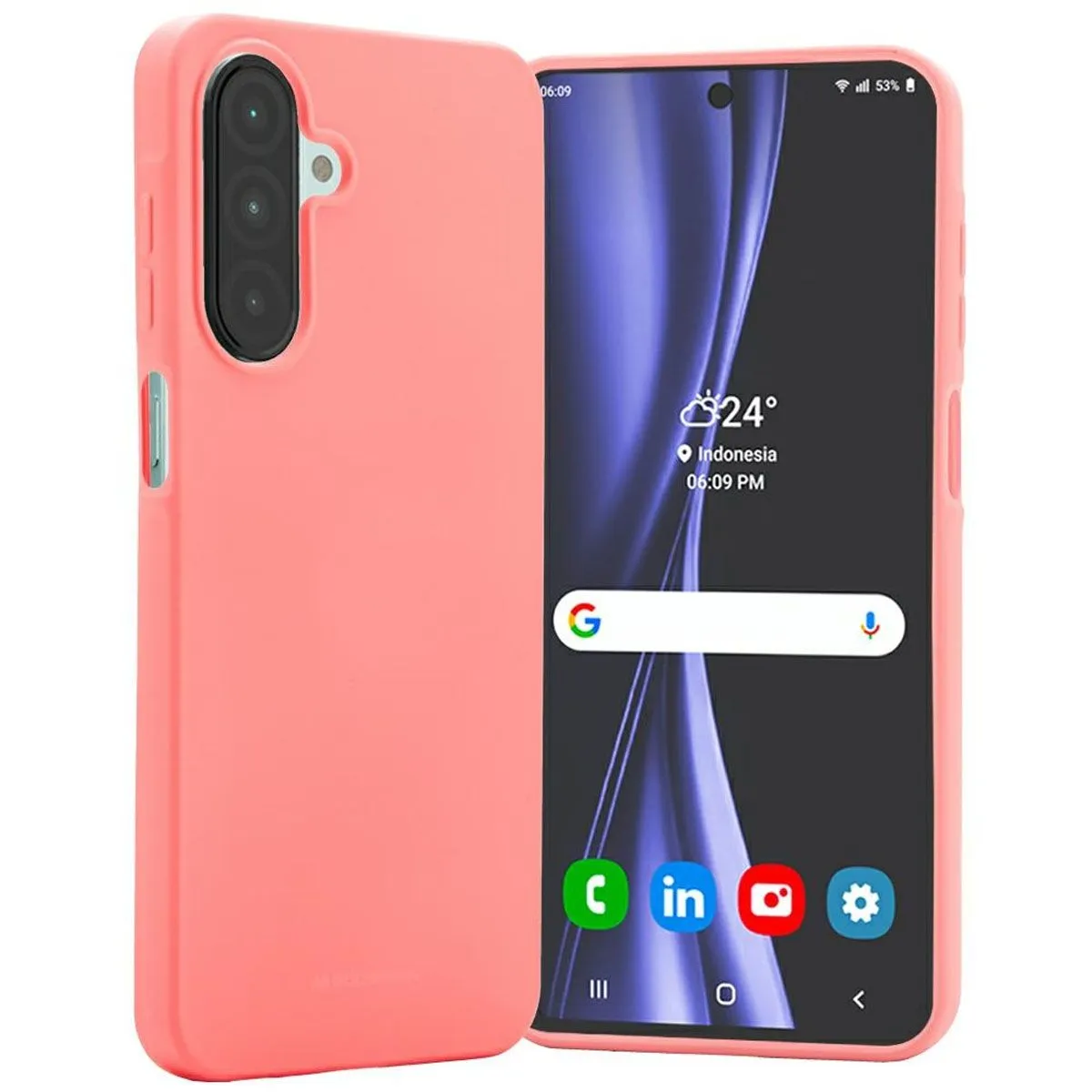 SILIKONSKI OVITEK ZA SAMSUNG GALAXY A26 GOOSPERY SOFT FEELING - ROZA