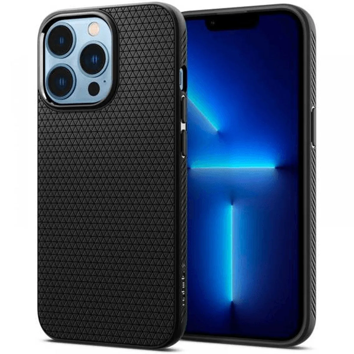 SPIGEN LIQUID AIR SILIKONSKI OVITEK ZA IPHONE 15 PRO ČRN