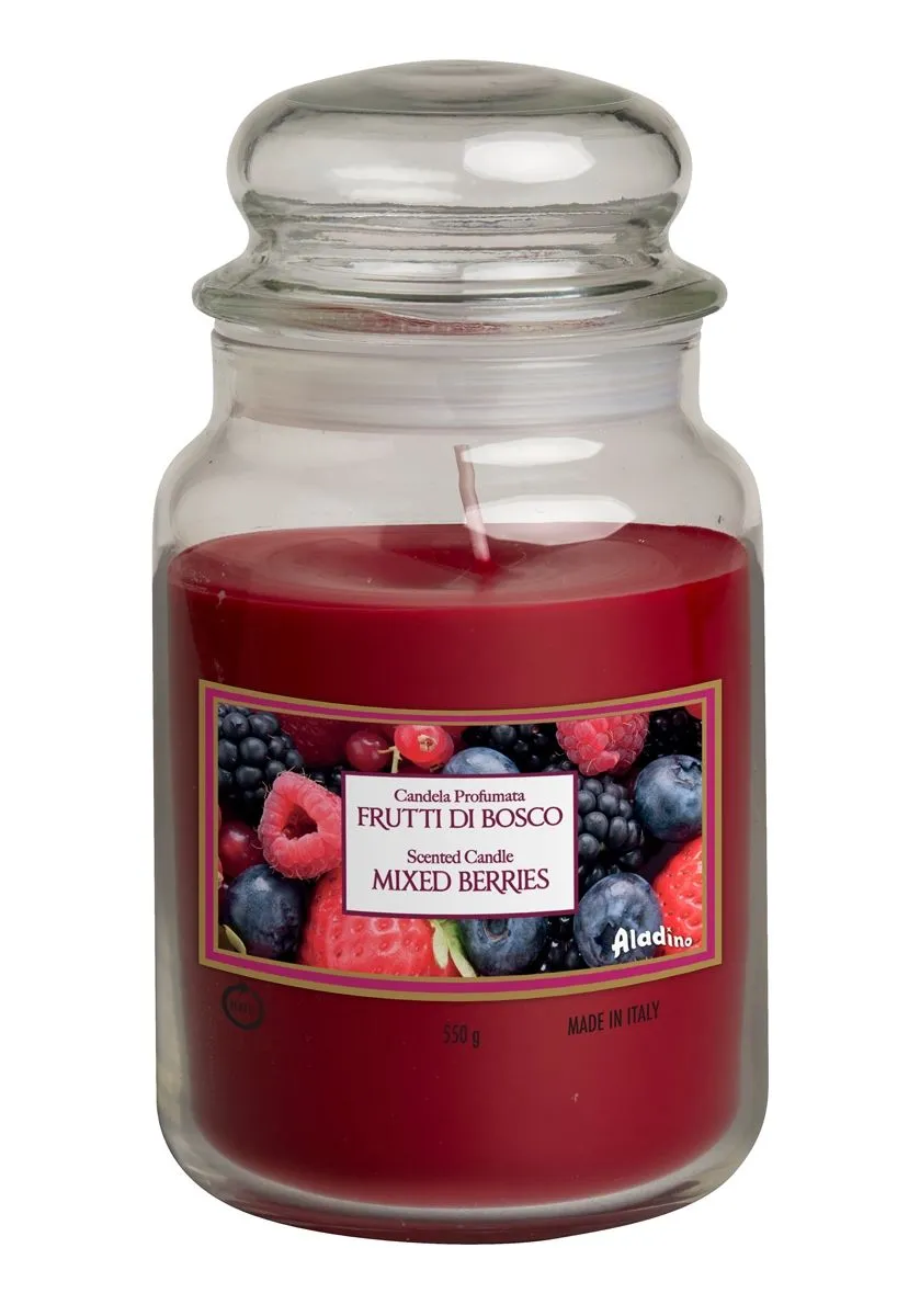 SVEČA V KOZARCU ALADINO LARGE JAR MIXED BERRIES