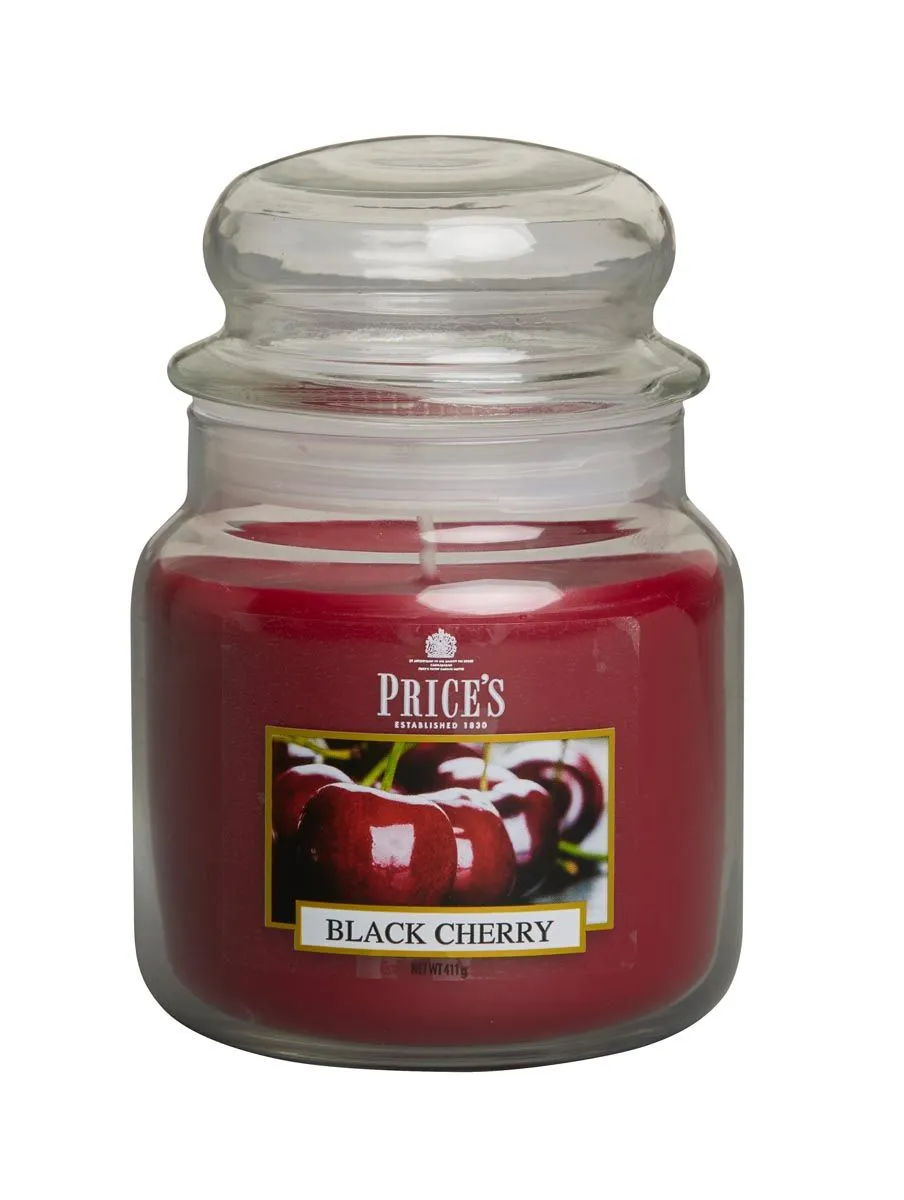 SVEČA V KOZARCU PRICES MEDIUM JAR BLACK CHERRY