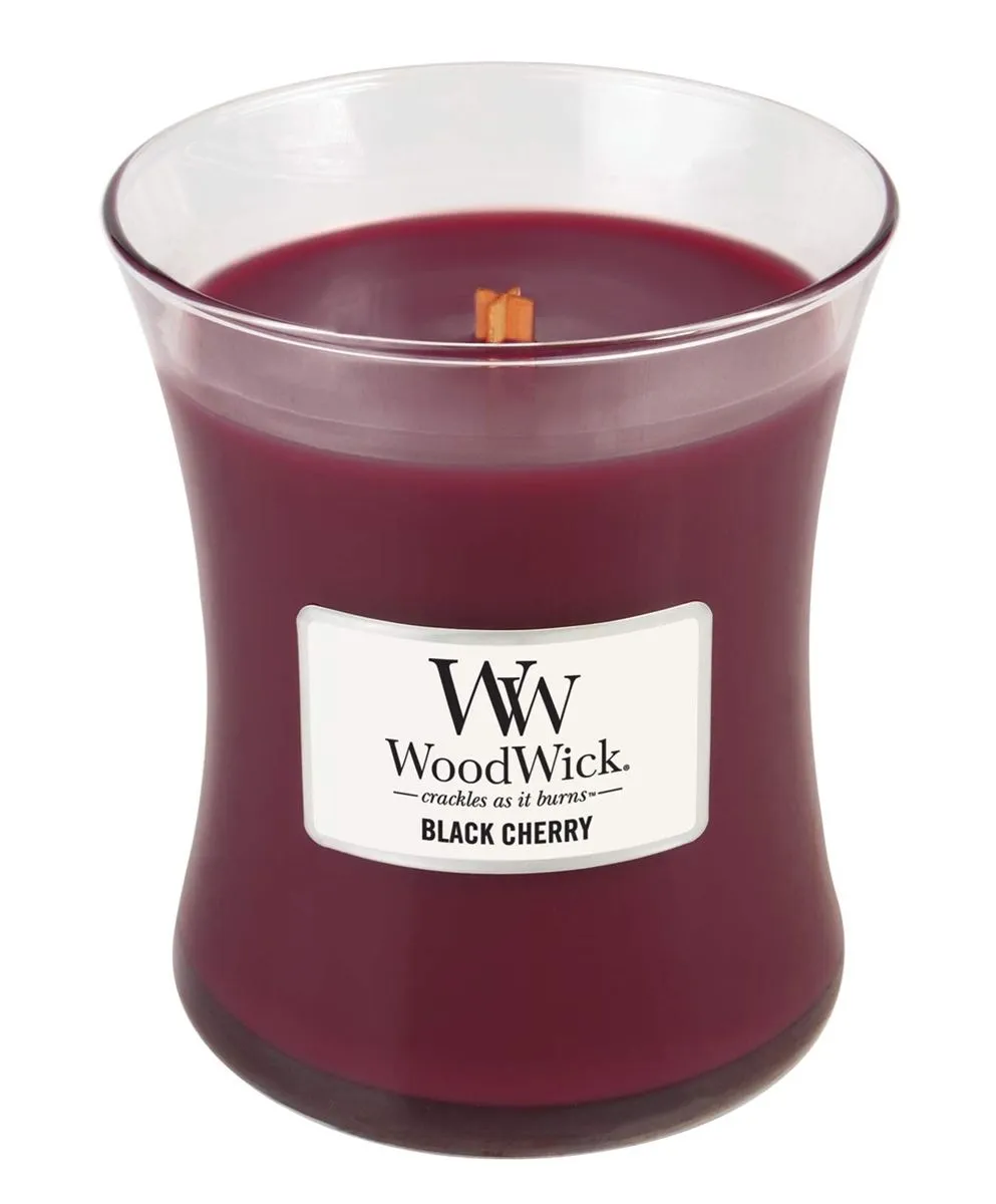 SVEČA V KOZARCU WOODWICK CLASSIC MEDIUM BLACK CHERRY