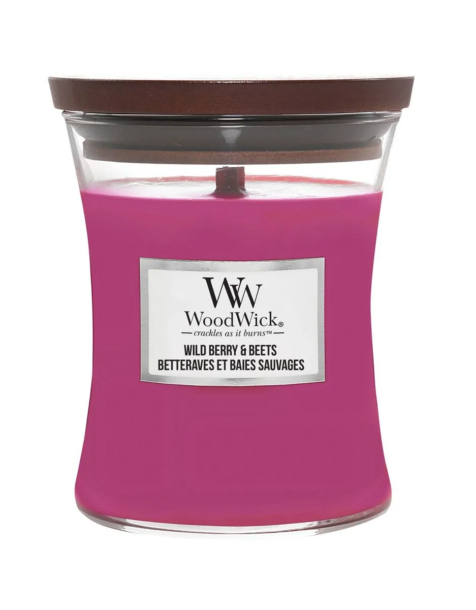 SVEČA V KOZARCU WOODWICK CLASSIC MEDIUM WILD BERRY & BEETS