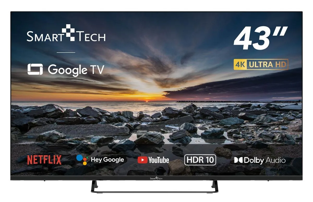 TELEVIZOR SMARTTECH 43" UHD 4K GOOGLE TV