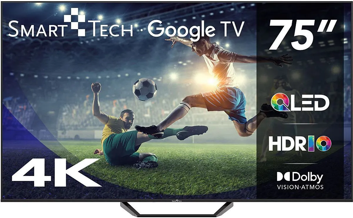 TELEVIZOR SMARTTECH 75' QLED 4K GOOGLE TV 5.0