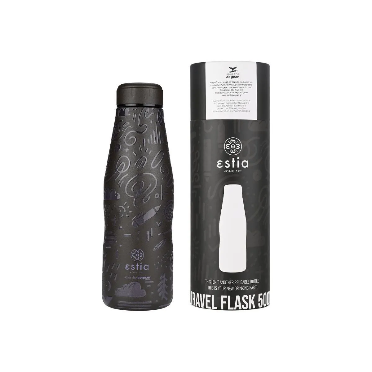 TERMO STEKLENICA ESTIA  NOIR ECHO 500 ML
