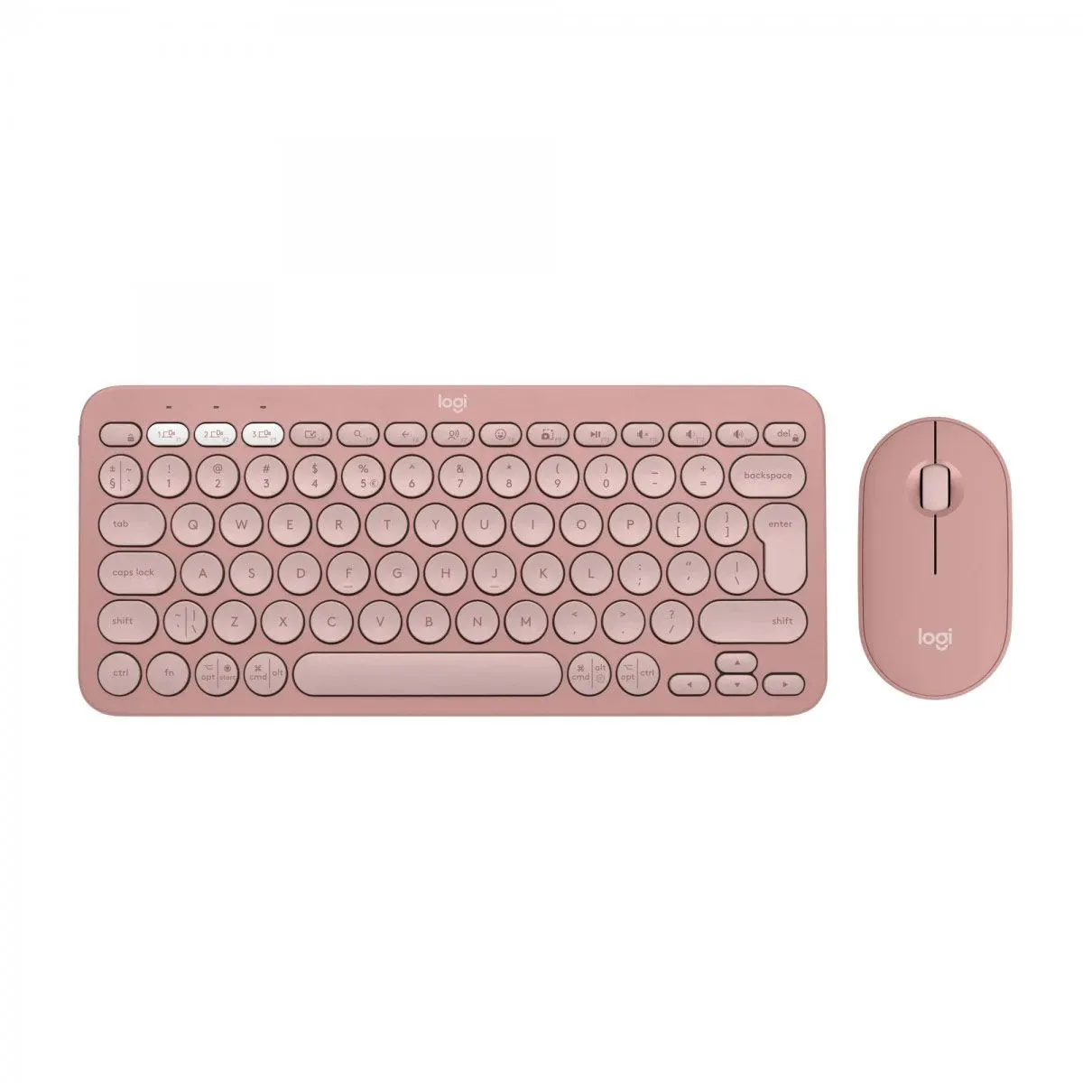 TIPKOVNICA LOGITECH PEBBLE COMBO, ROZA