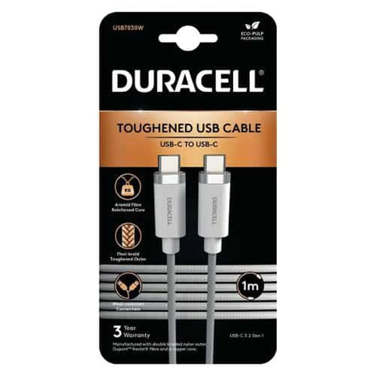 USB KABEL DURACELL USB-C V USB-C 1M BEL