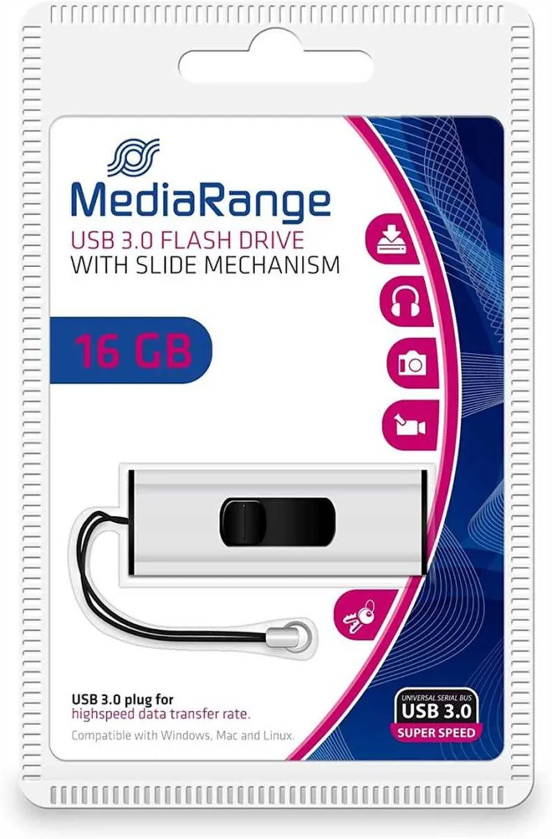 USB KLJUČ MEDIARANGE 16GB 3.0 MR915