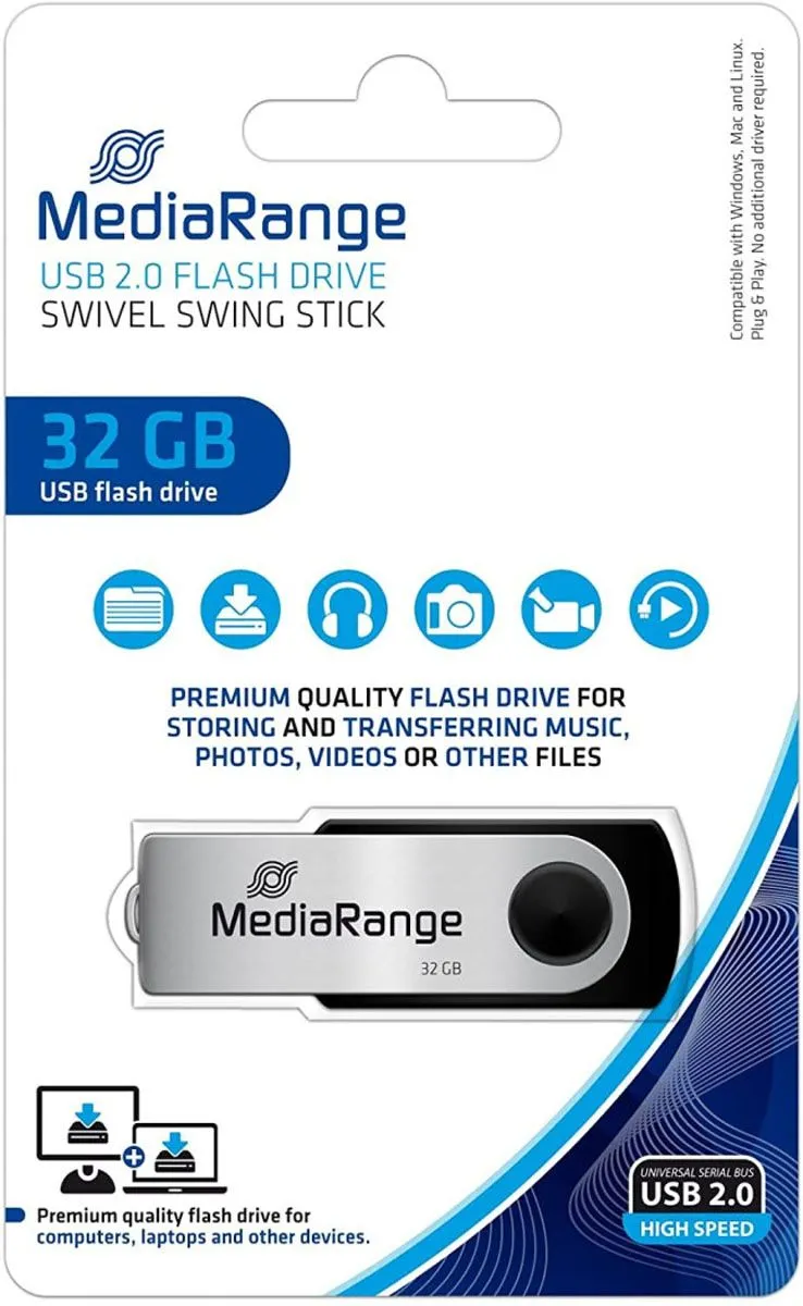 USB KLJUČ MEDIARANGE 32GB 2.0