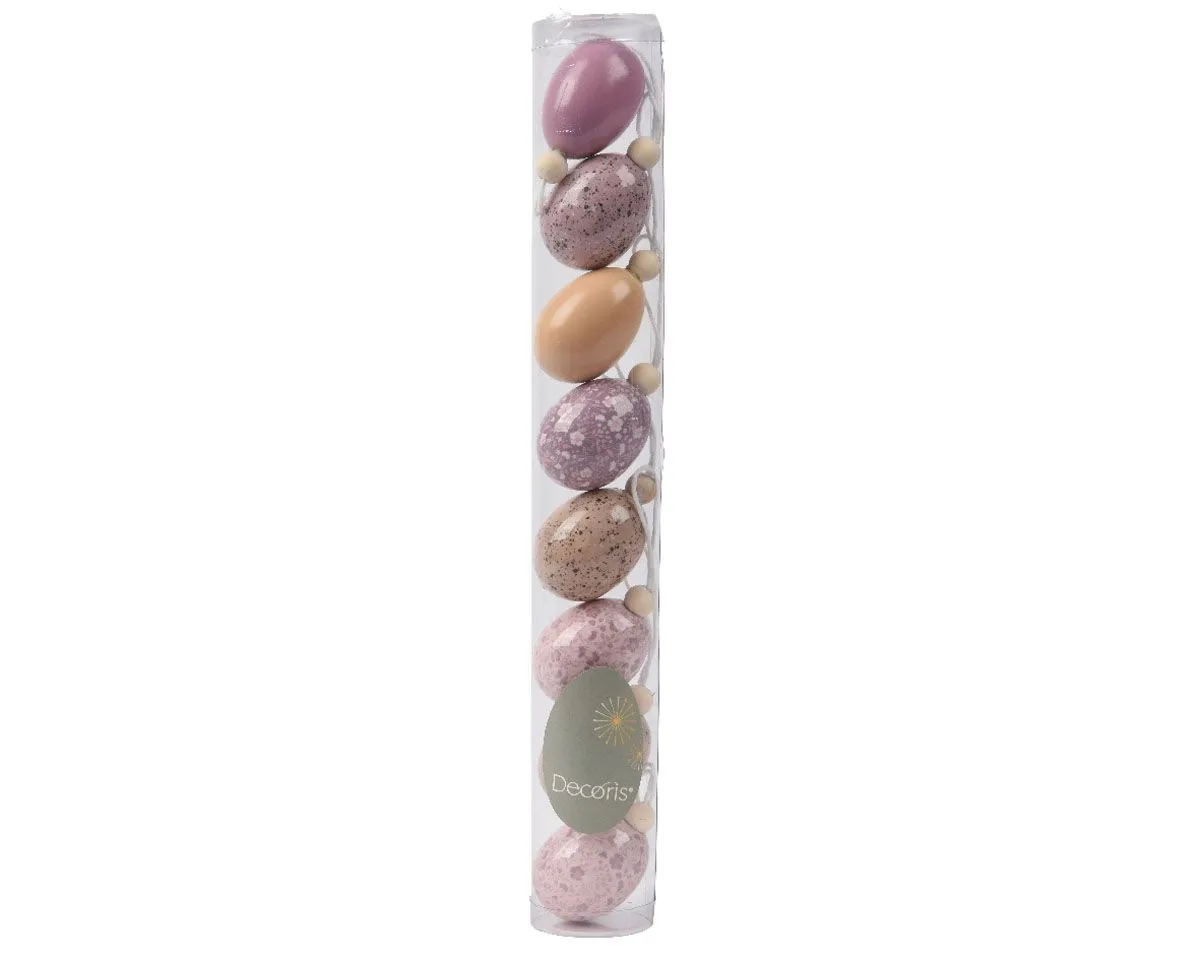 VELIKONOČNI PROGRAM DECORIS JAJČKA V TUBI 8/1, 3X5 CM PISANA LILA,BEŽ