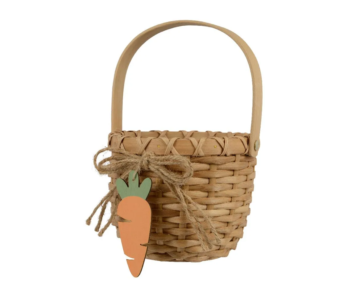 VELIKONOČNI PROGRAM DECORIS KOŠARA LESENA S KORENJEM 15X12 CM