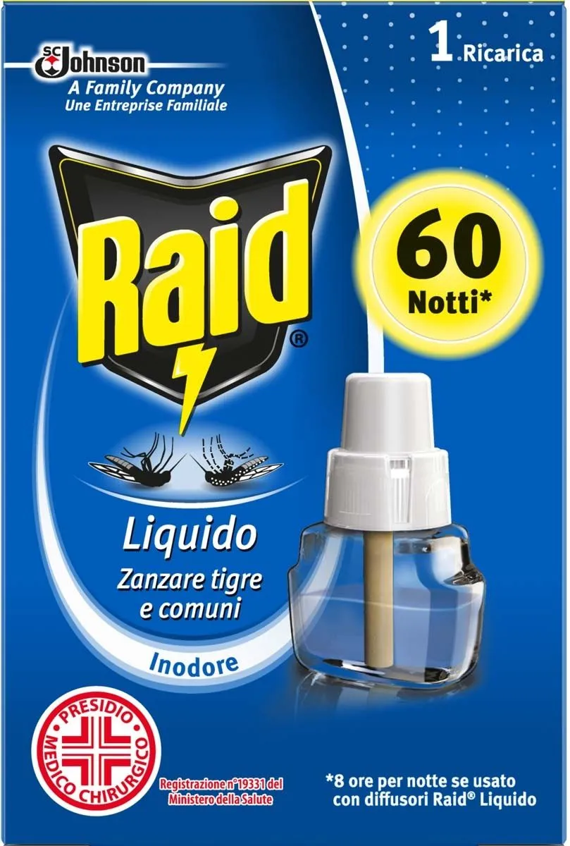 ZAŠČITA PRED INSEKTI RAID ELECTRICAL POLNILO 60N 36ML