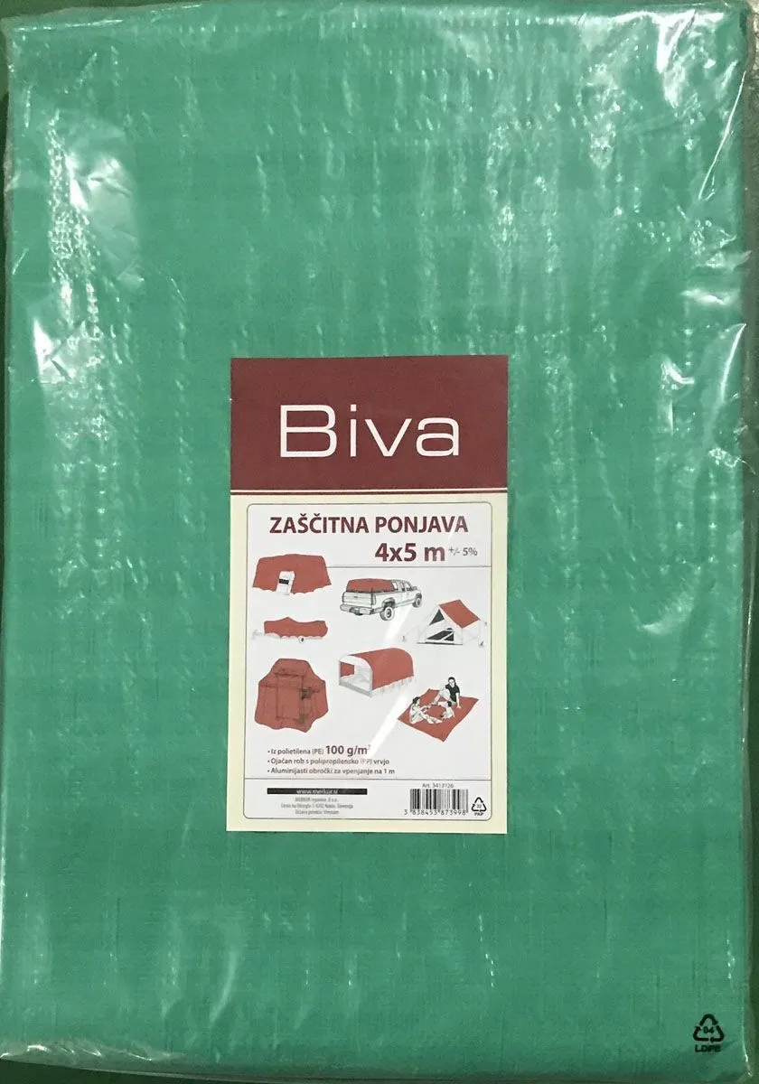 ZAŠČITNA PONJAVA BIVA ZAŠČITNA PONJAVA 4 X 5 M 100G/M2