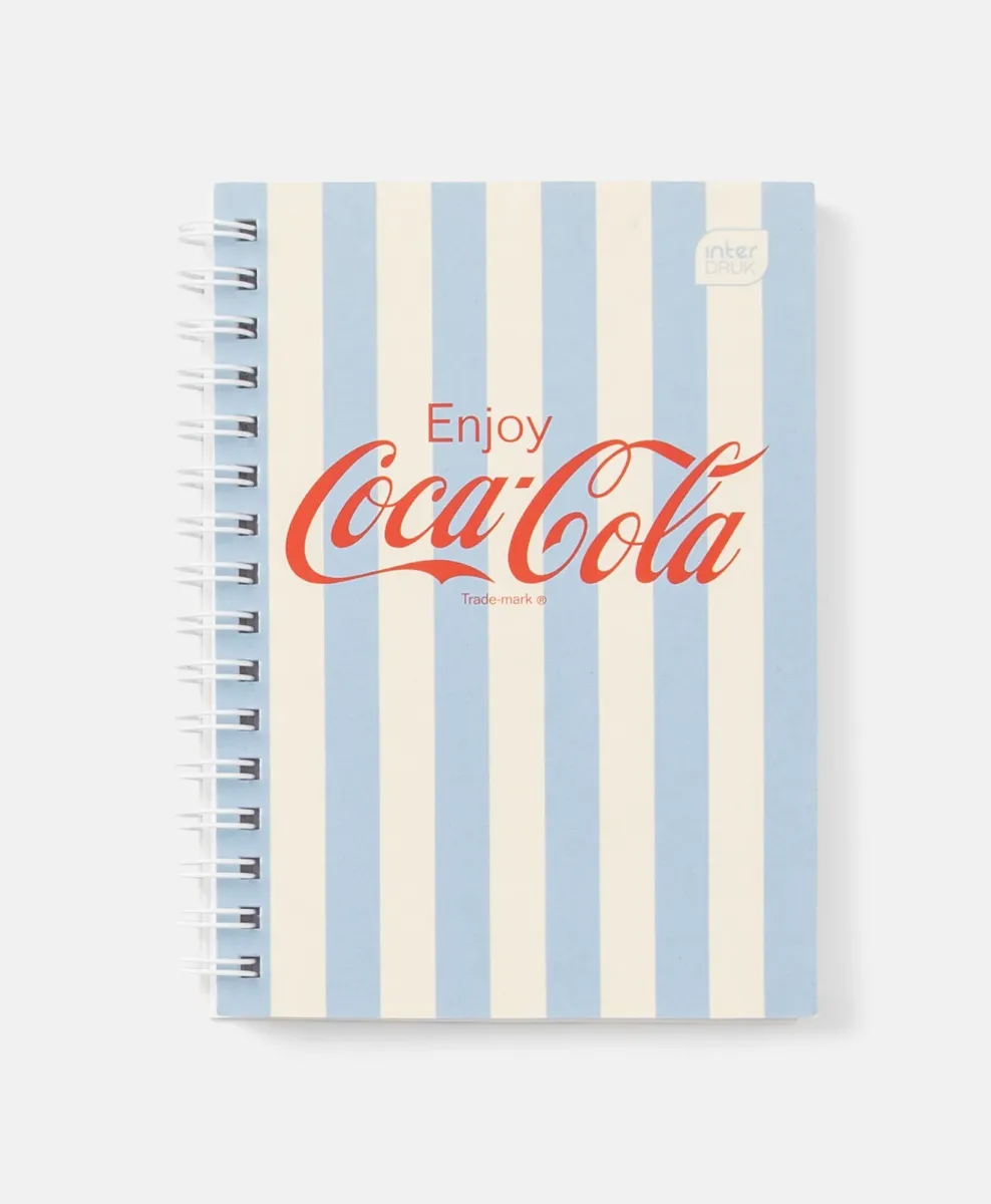 Beležnica A6 na spirali Coca-Cola, 80 listov