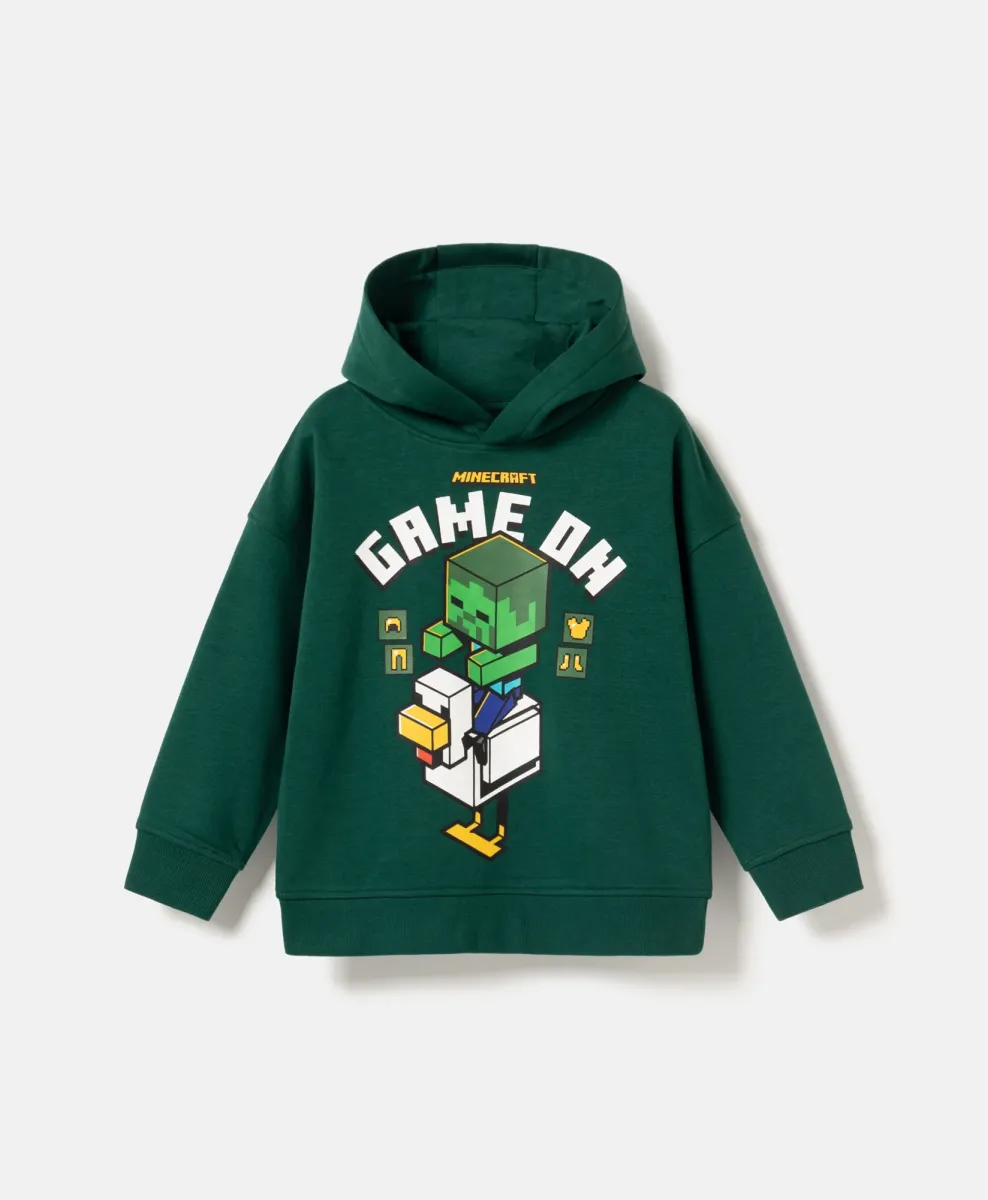 Bluza za dečke s kapuco Minecraft