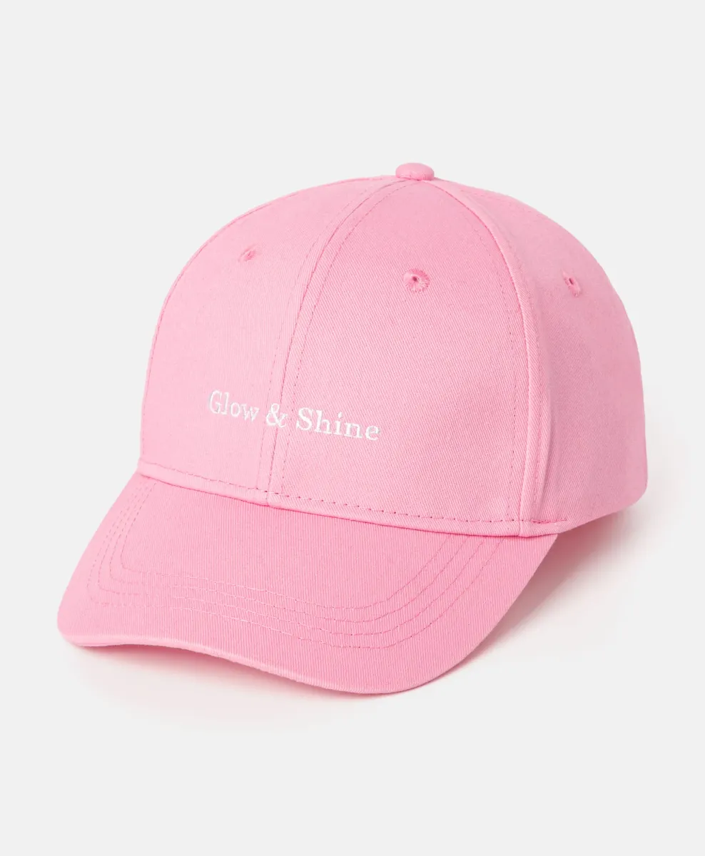 Dekliška kapa s šiltom Glow&Shine 100% bombaž
