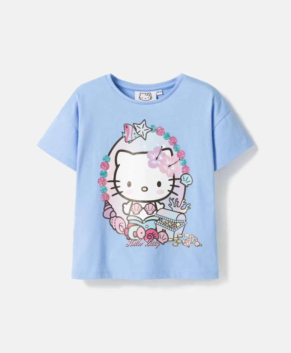 Dekliška majica Hello Kitty 100 % bombaž