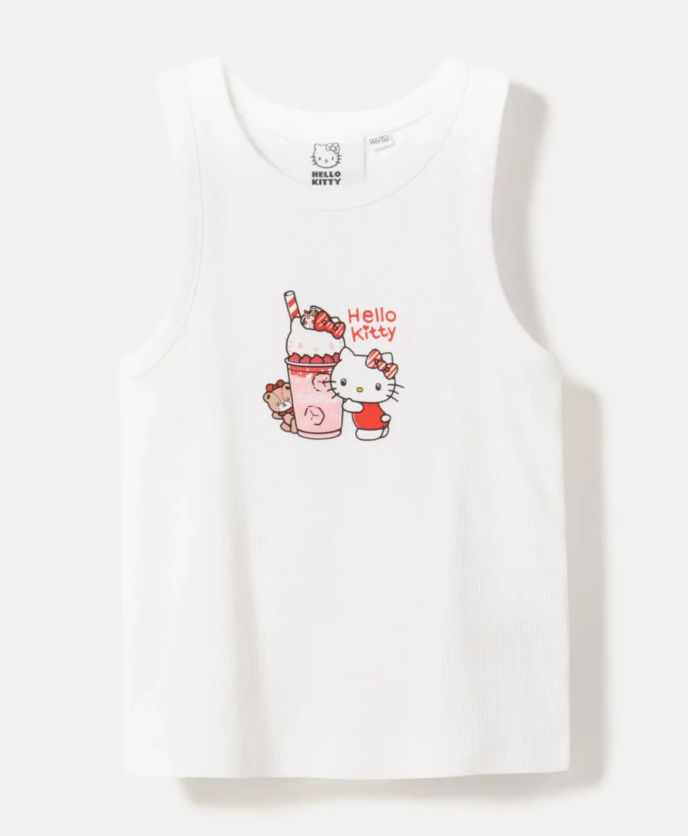 Dekliška majica z naramnicami Hello Kitty